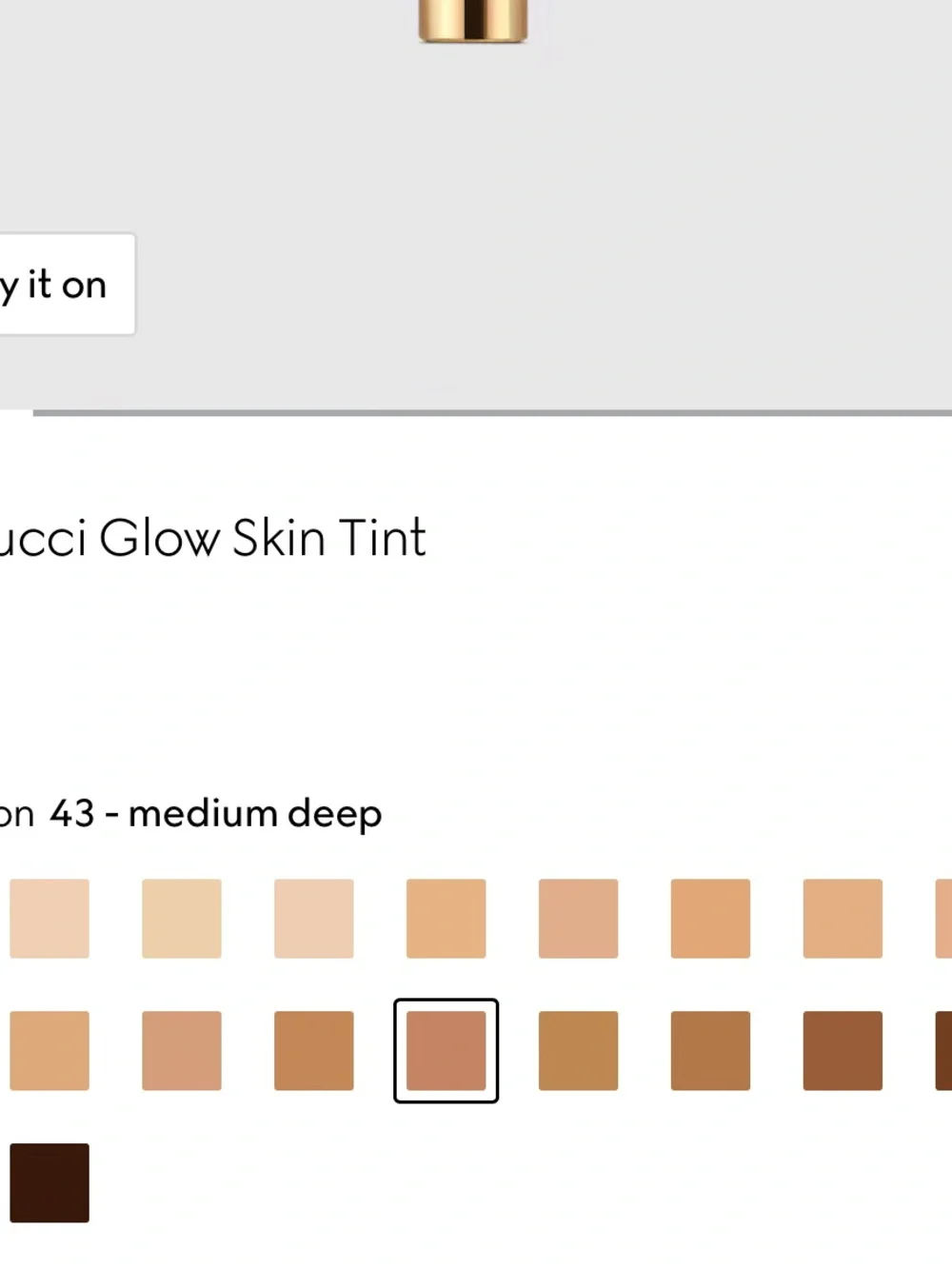 BRAND NEW GUCCI GLOW Skin Tint in Tinted Mosturizer Skin Perfector Radiant Finis